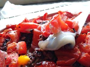 烤番茄豆腐鸡蛋紫米饭☀️【低脂快手高蛋白】的做法 步骤8