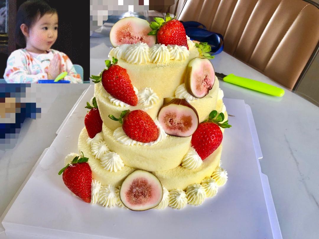堆起来的蛋糕塔⁉️叠叠乐青提乳酪蛋糕🎂超乖