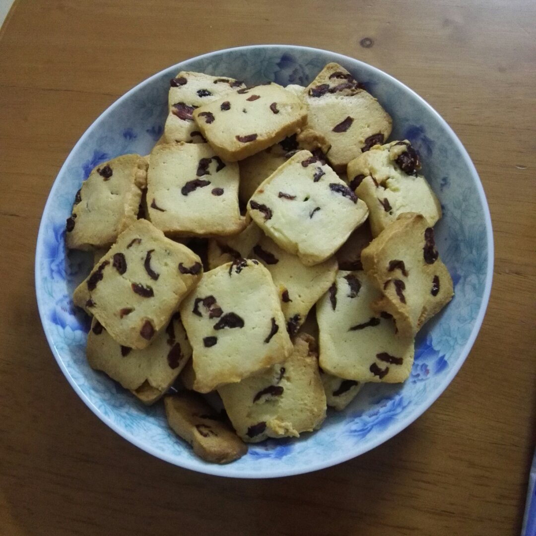 低糖少油版蔓越莓饼干