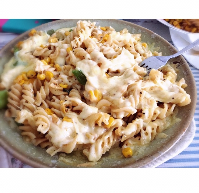 白蘑菇奶油培根意面