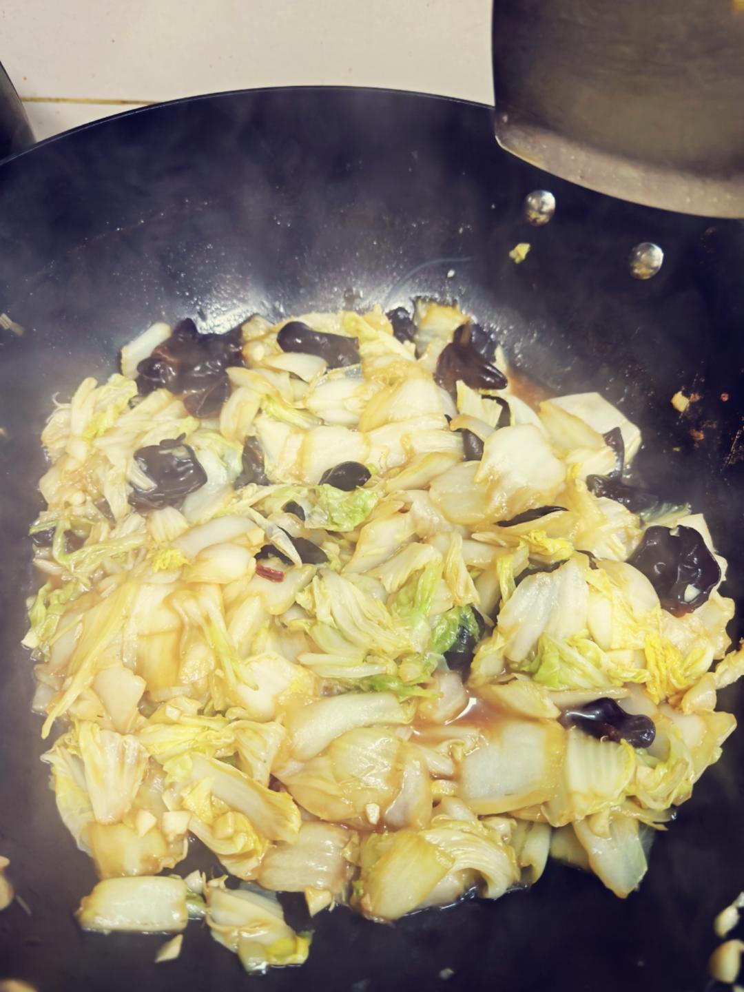 开胃下饭菜！醋溜白菜木耳