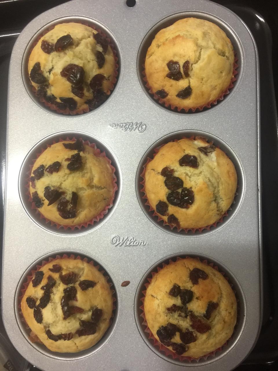 少女心的香蕉蔓越莓玛芬