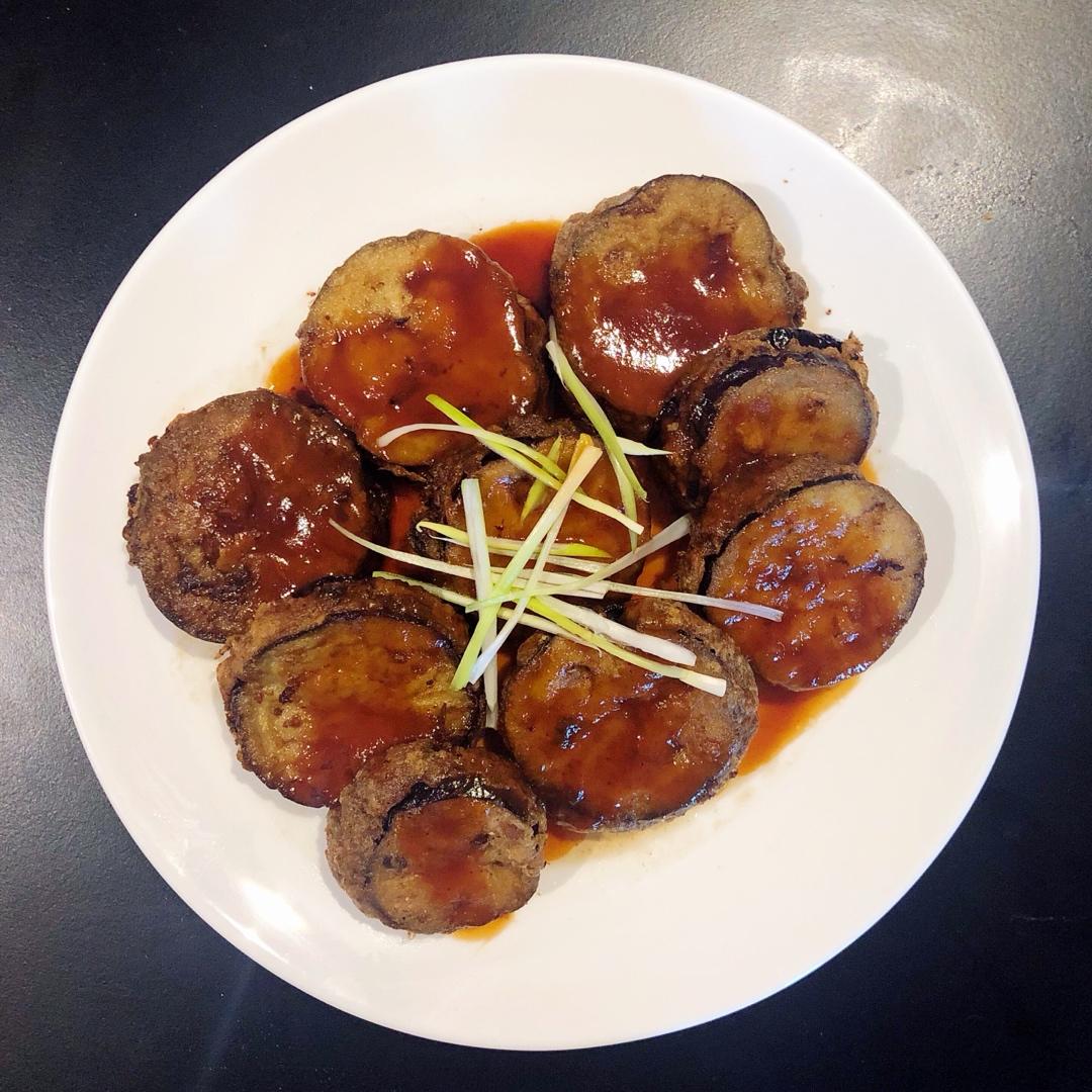 酥炸茄盒￨外酥里嫩