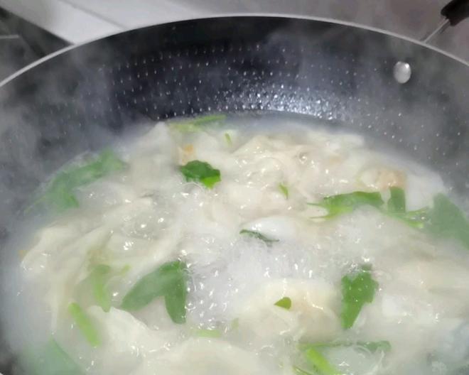 连汤带汁都吃光的山药青菜煮馄饨&水饺的做法