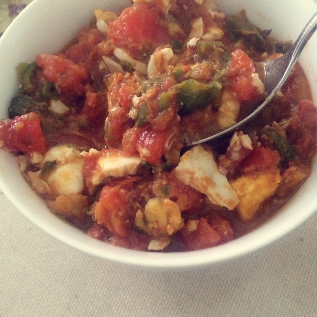 洋葱番茄炒咸蛋