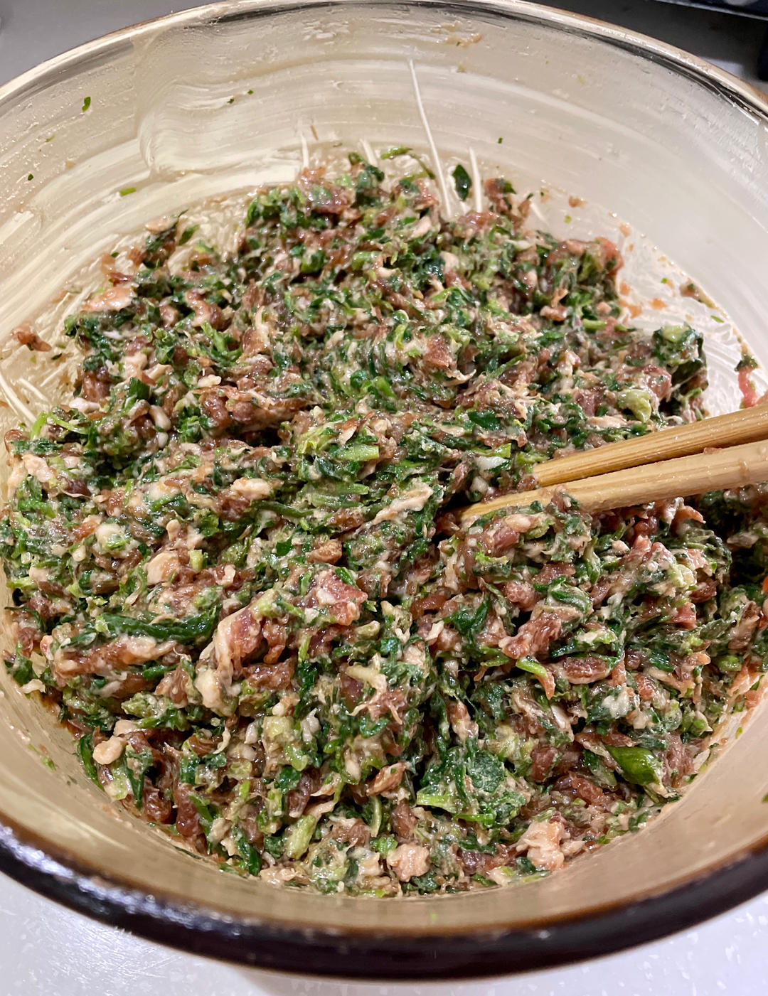 不需皮冻也汁多味鲜万能肉馅/万能肉酱 可调青菜肉馅、马兰头肉馅、玉米粒肉馅、山药胡萝卜肉馅等等（做包子馅、饺子馅、馄饨馅、苏式紧酵馒头馅、生煎包馅、小笼包馅、肉月饼馅……）——中式一日三餐（十二）