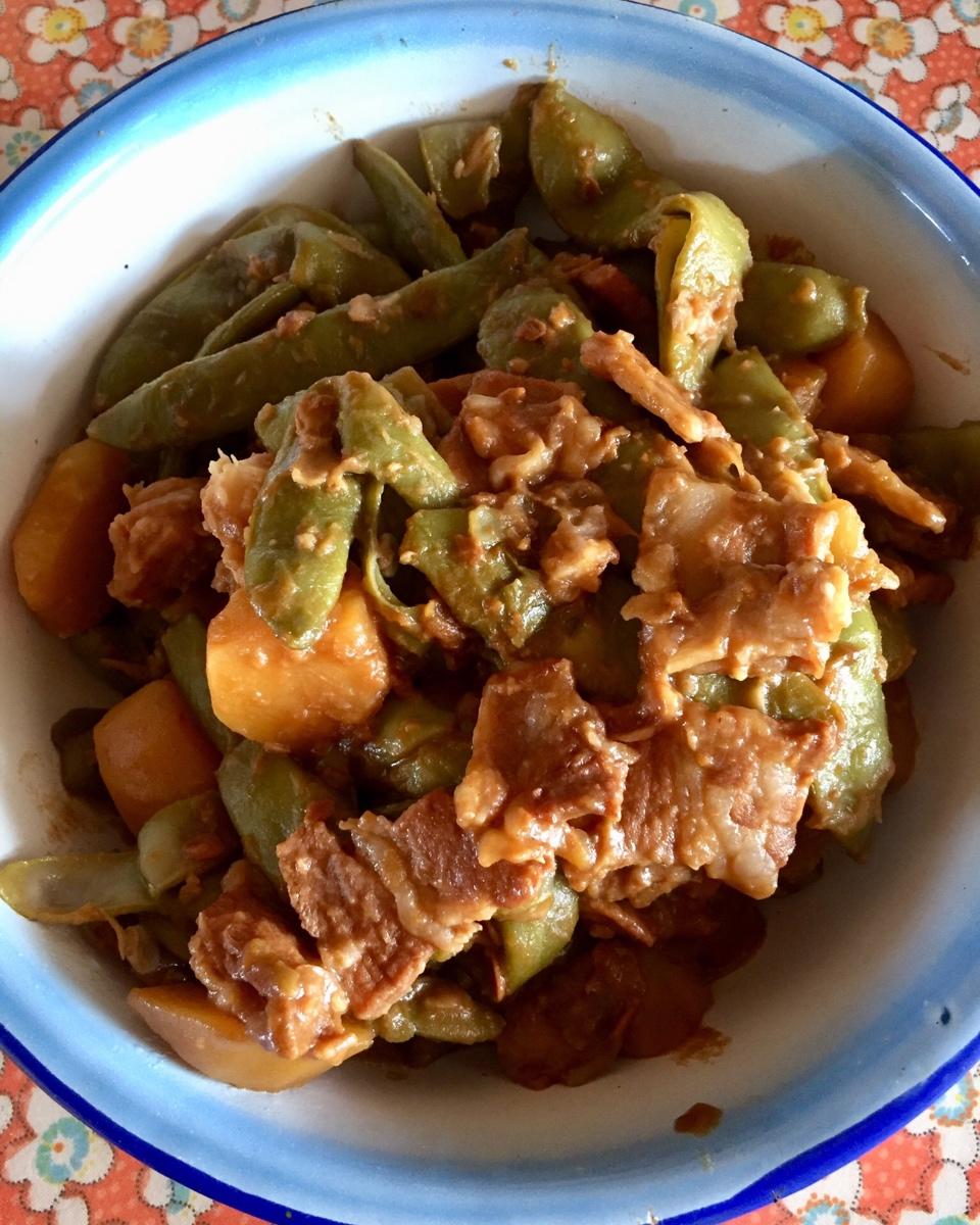 土豆炖豆角