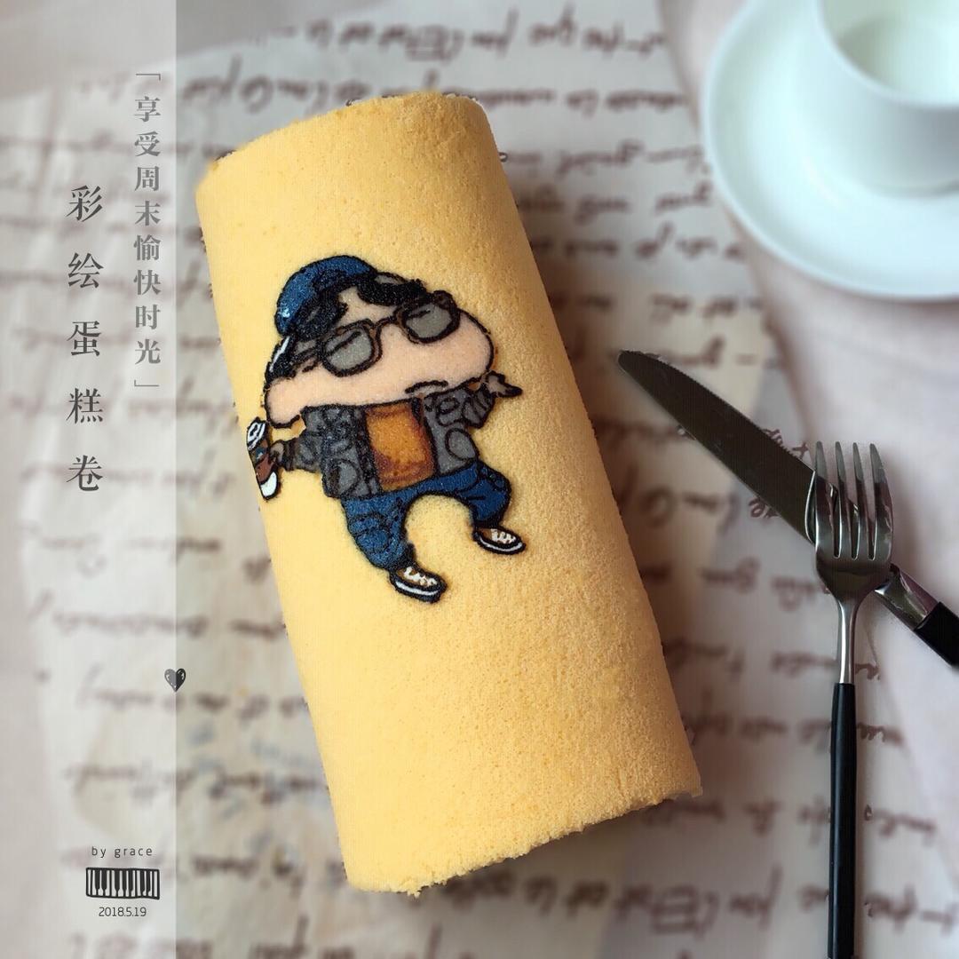 细腻零消泡彩绘蛋糕卷图案面糊制作方法