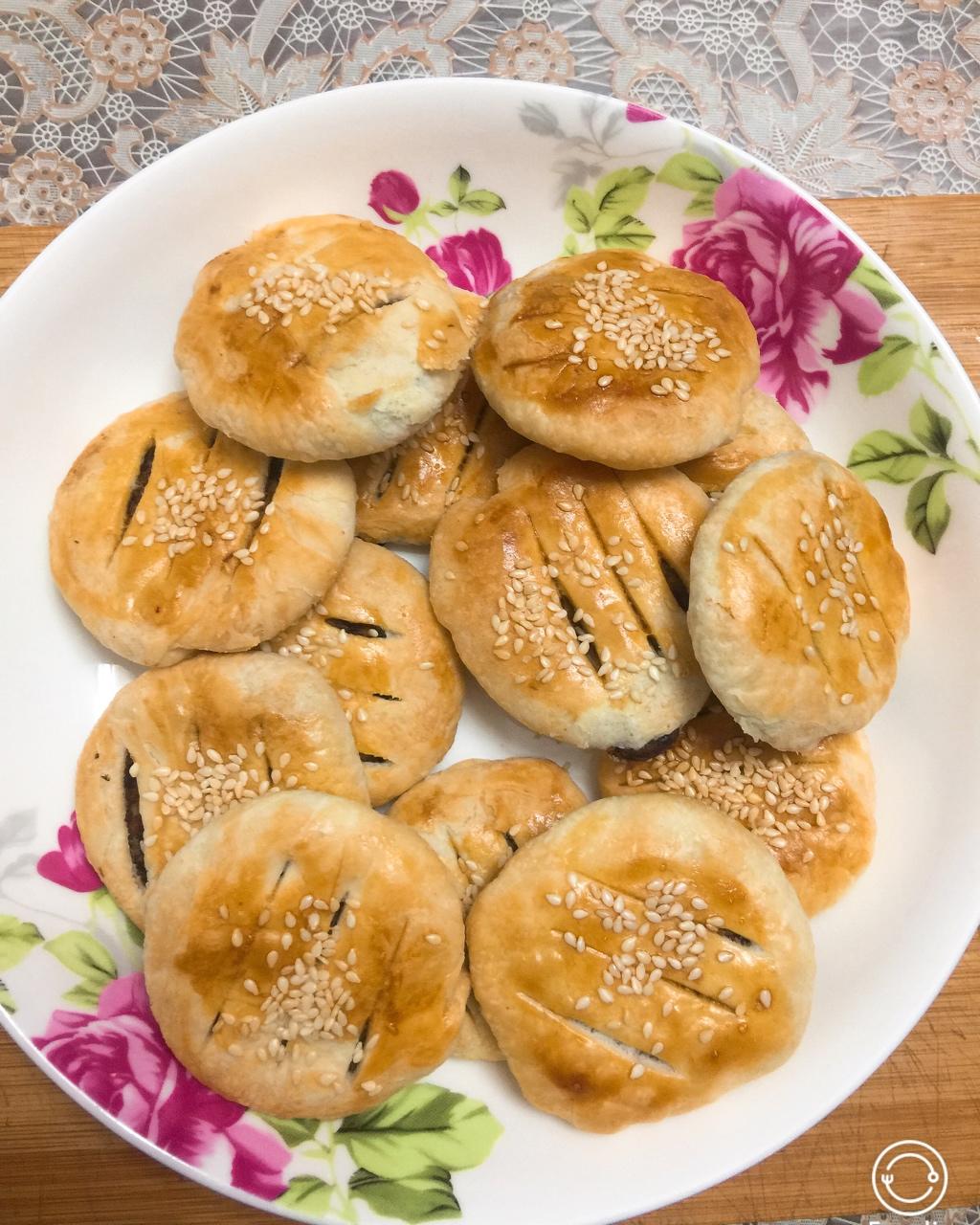 红豆馅酥饼