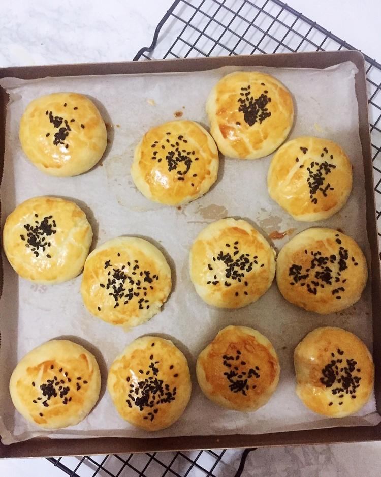 黑芝麻椒盐酥饼