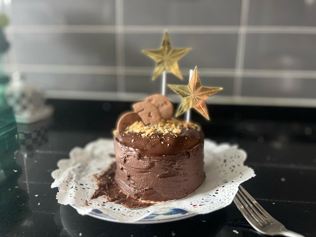 香浓到没盆友的暗夜精灵生巧蛋糕