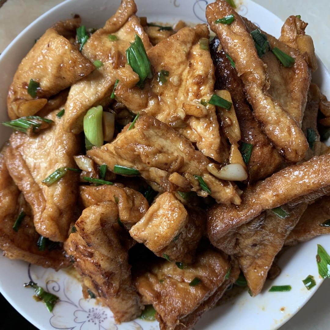 焖煎豆腐