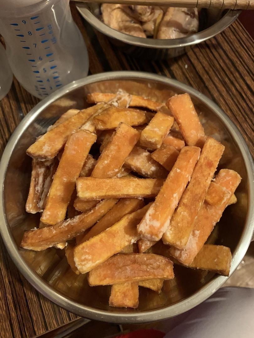 自制炸红薯条（比外边卖的更好吃）