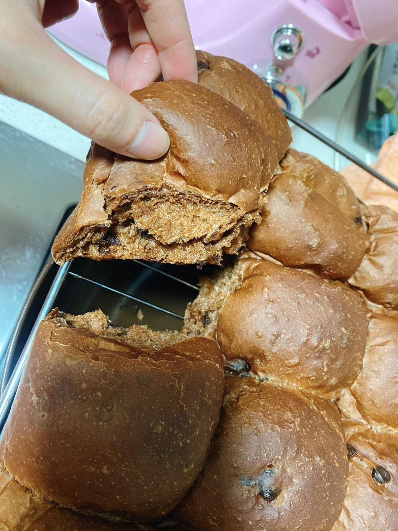 双重巧克力爆浆小餐包