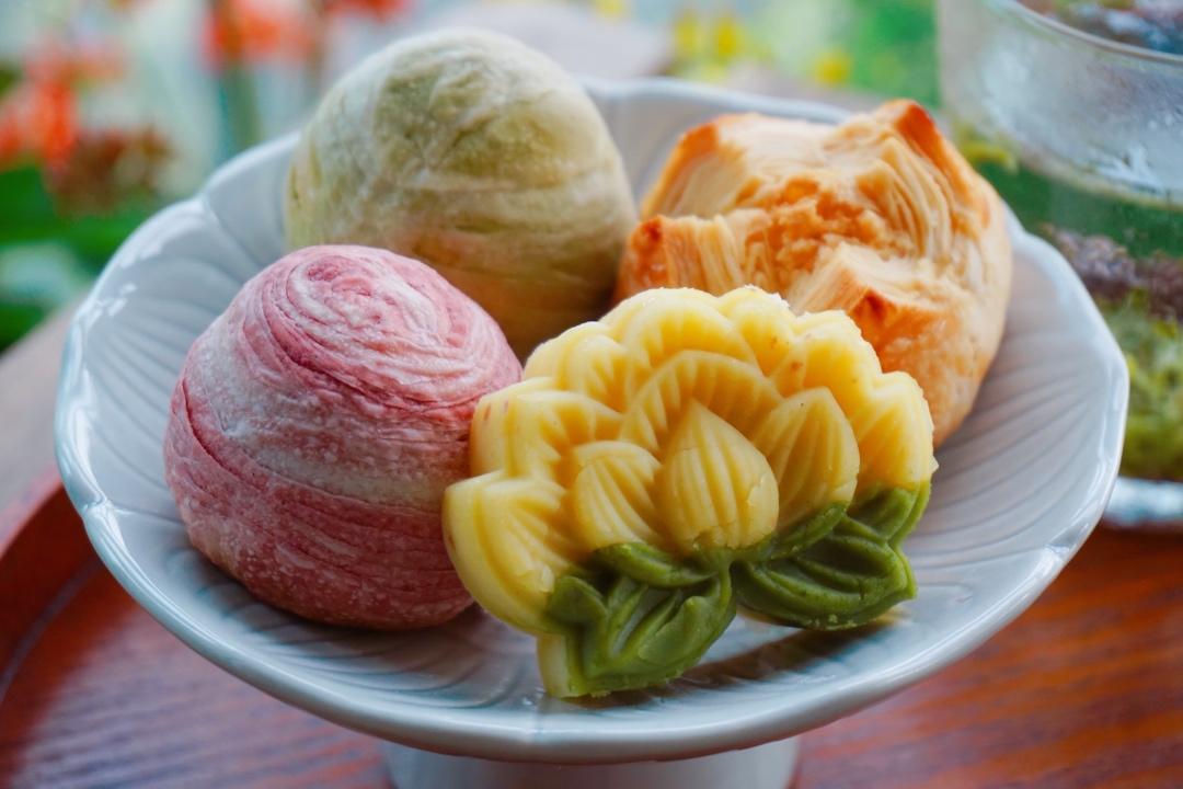 蔓越莓绿豆糕