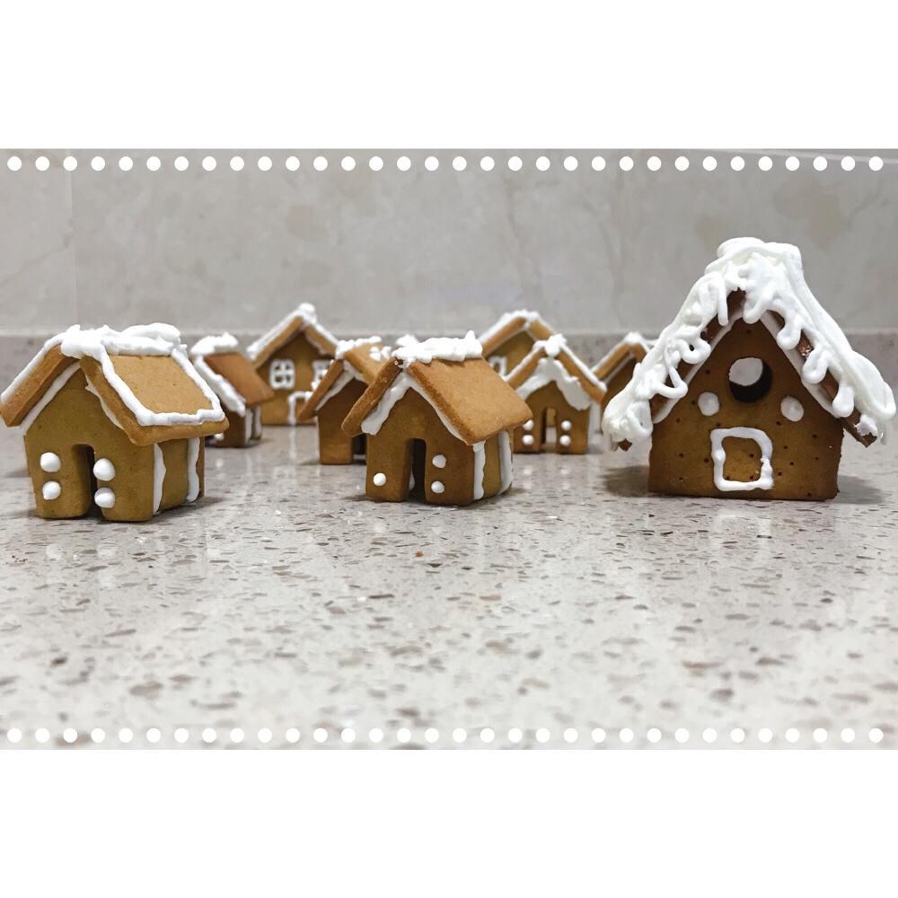 糖霜饼干圣诞迷你姜饼屋