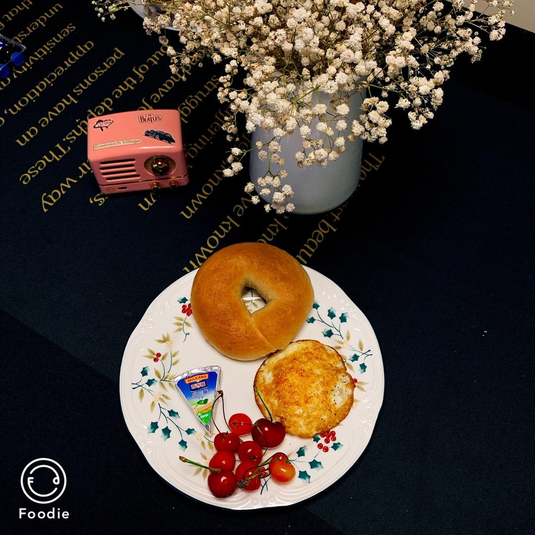 （无油）全麦黑麦贝果bagel~咬劲十足，越嚼越香