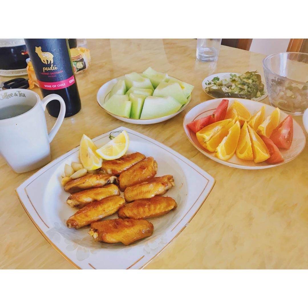 蒜香蚝油鸡翅中