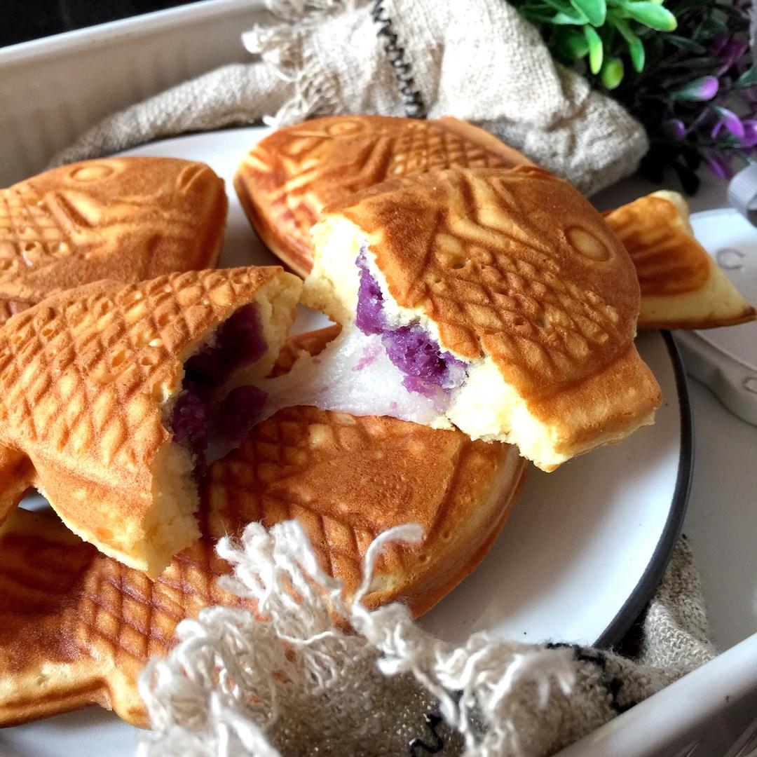 蜂蜜红豆麻薯鲷鱼烧—Kenwood松饼机
