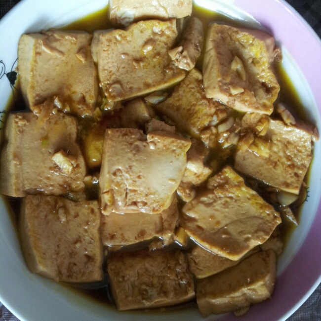 五香煎豆腐