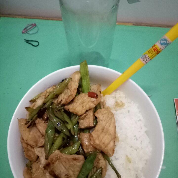 超下饭！豆角炒肉