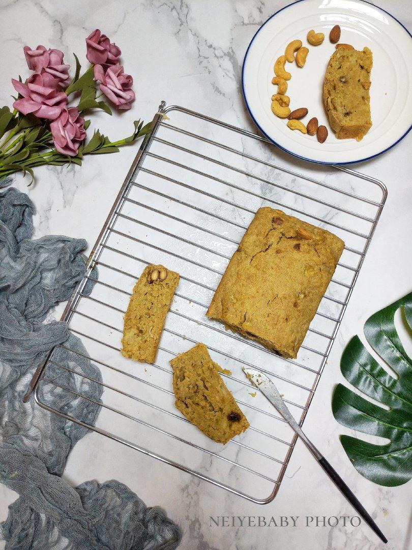 100%全谷物香蕉快手面包丨健康·烘焙