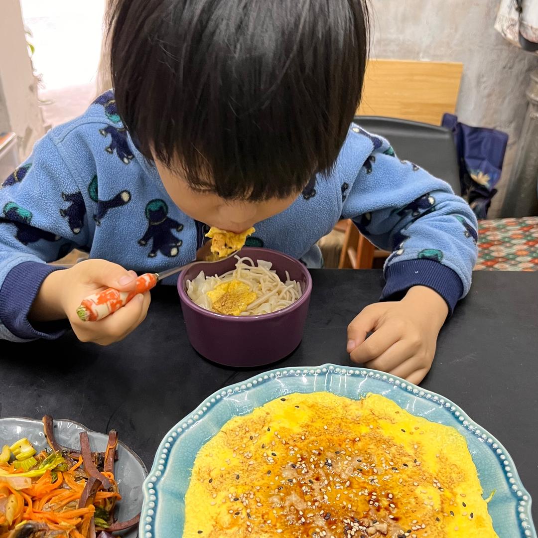 大人小孩都爱的肉饼蒸蛋的做法 步骤8