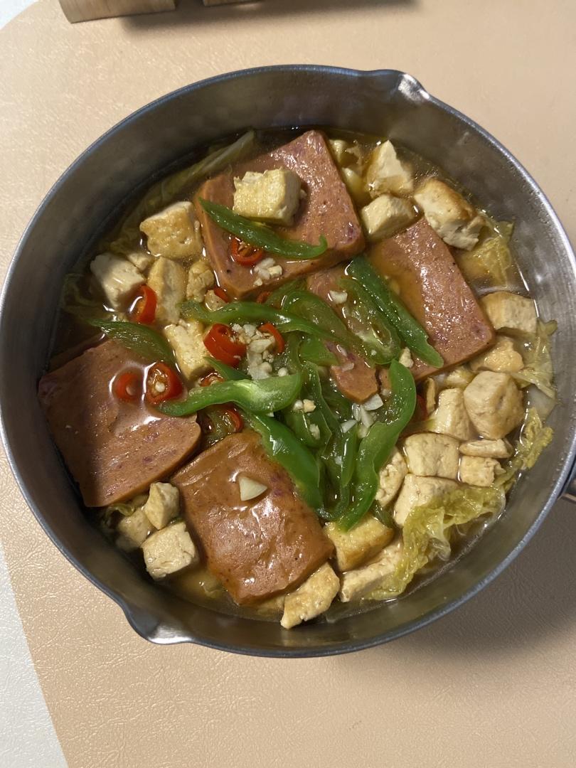 娃娃菜炖豆腐（可以待客的高级家常菜）