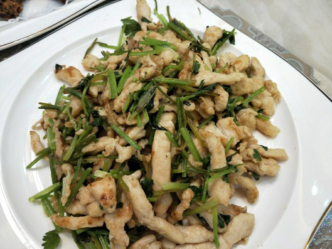 芫爆鸡丝