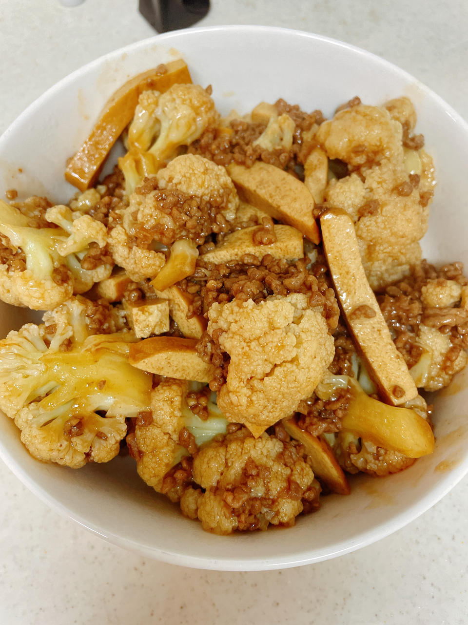 花菜炒肉丝豆干