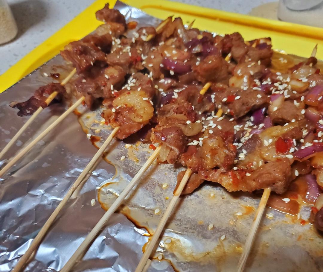 烤羊肉串
（烤箱版）