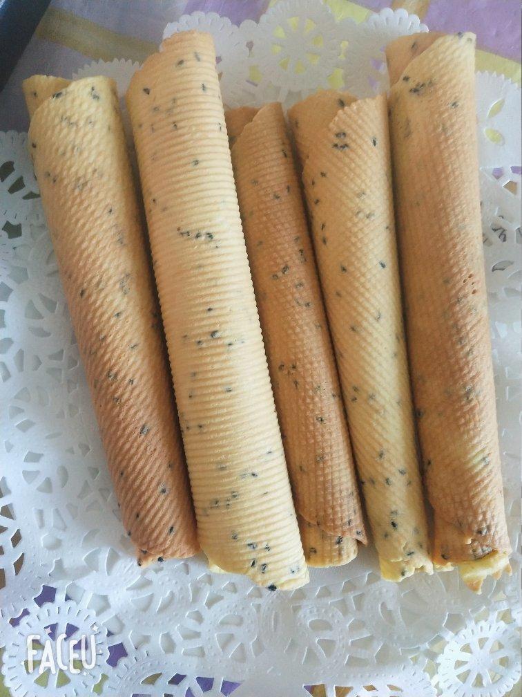 黑芝麻手工鸡蛋卷