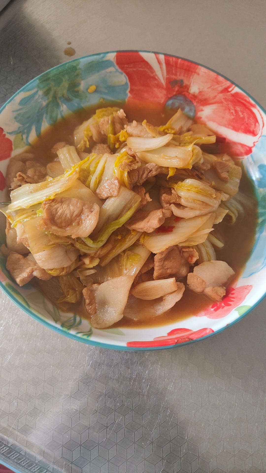 大白菜炒肉