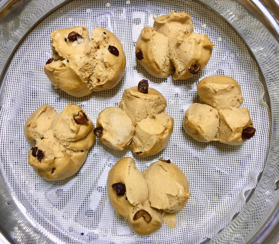 妥妥的红糖开花馒头