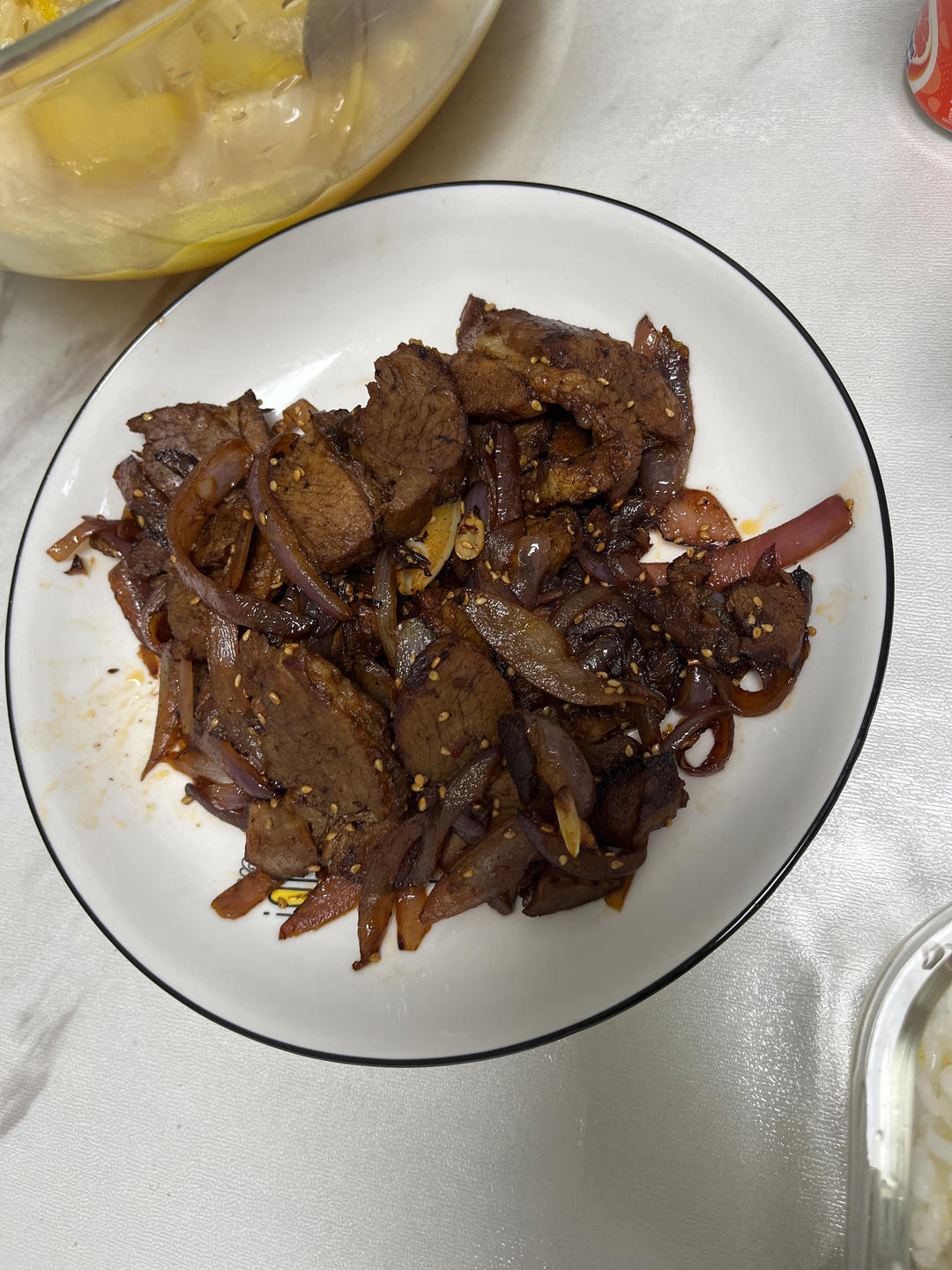 孜然羊肉爆炒洋葱