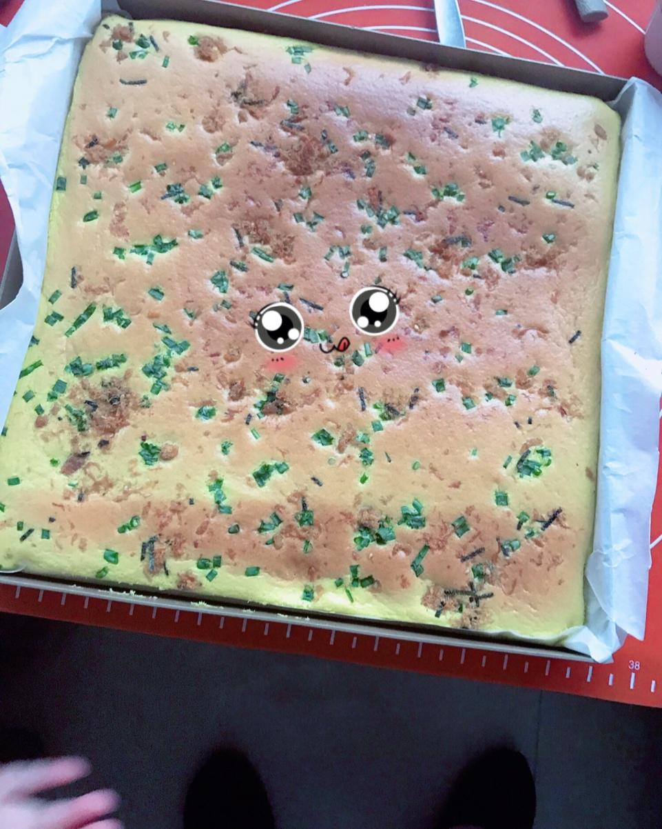香葱肉松肥蛋糕卷～