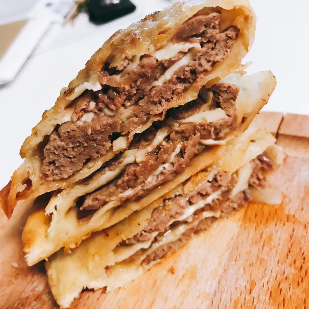 【千层牛肉饼】