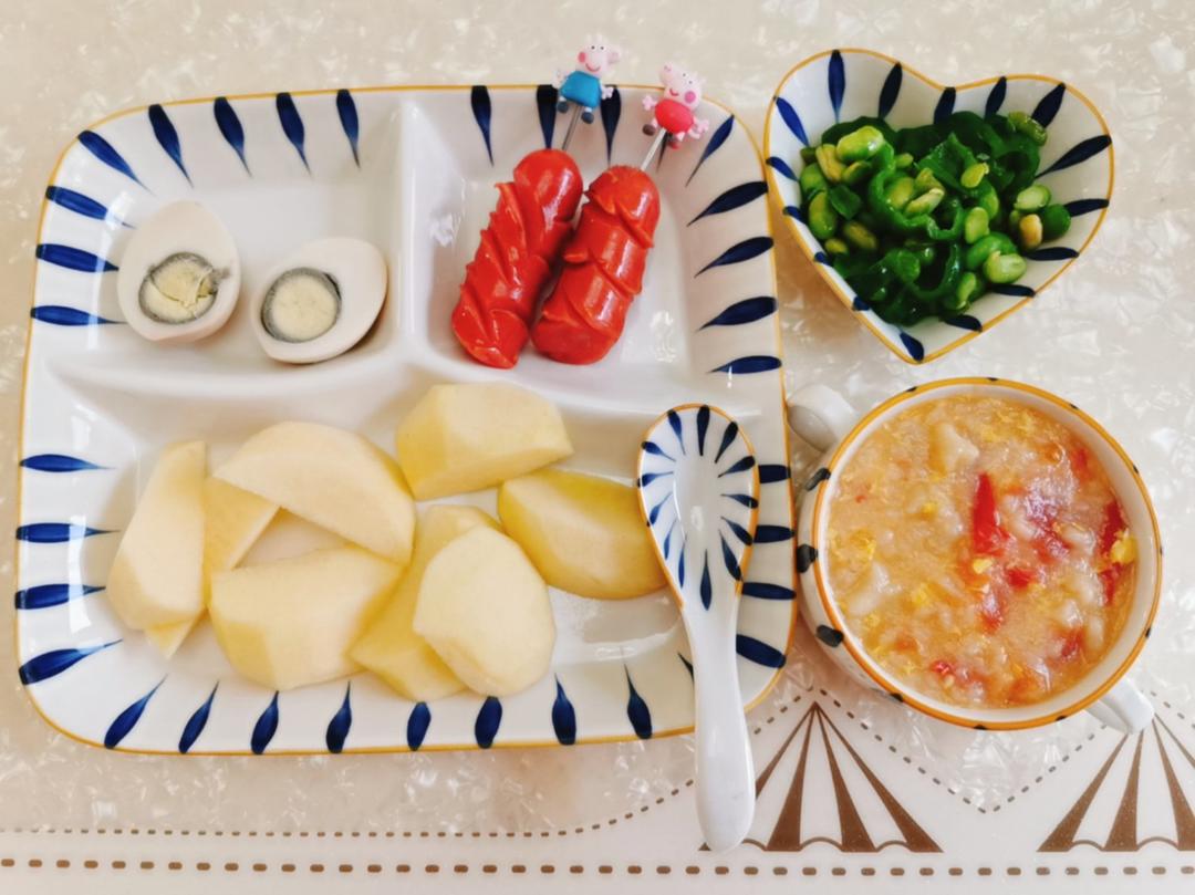 分享家里小学生的早餐