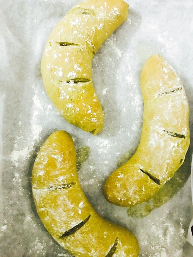 抹茶麻薯红豆软欧包