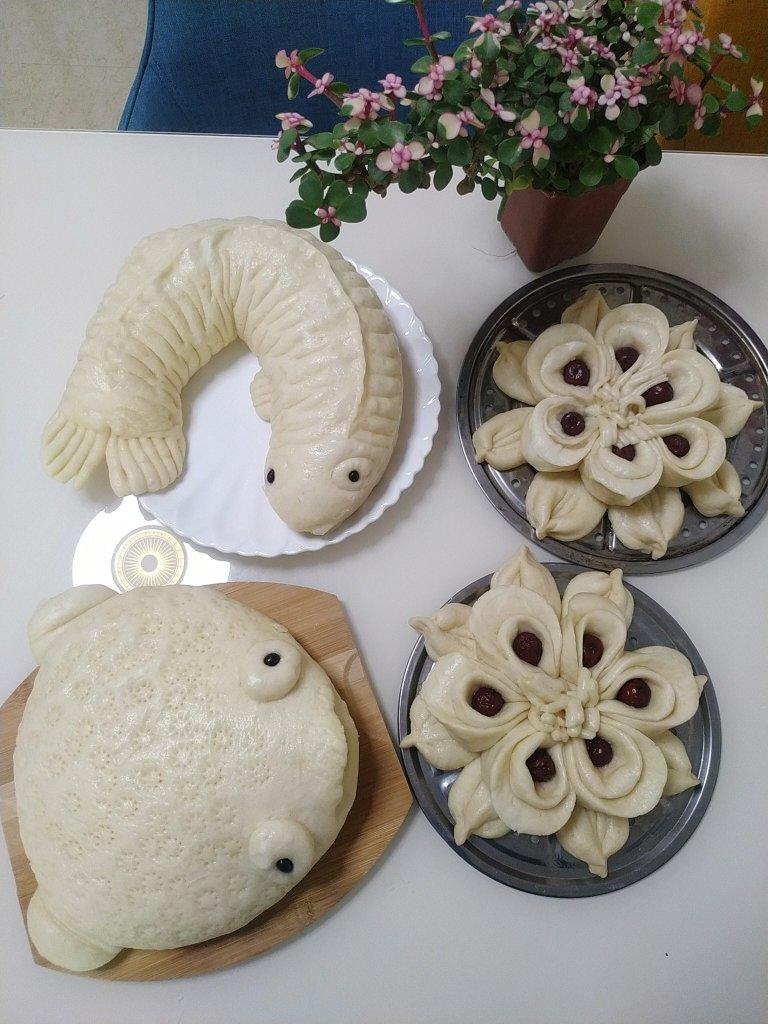 鱼造型花样馒头