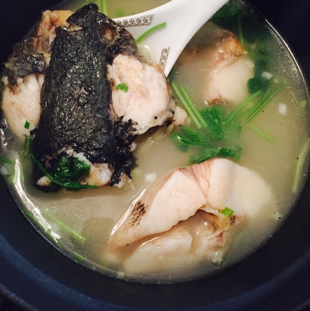wang佳佳做的黑鱼汤