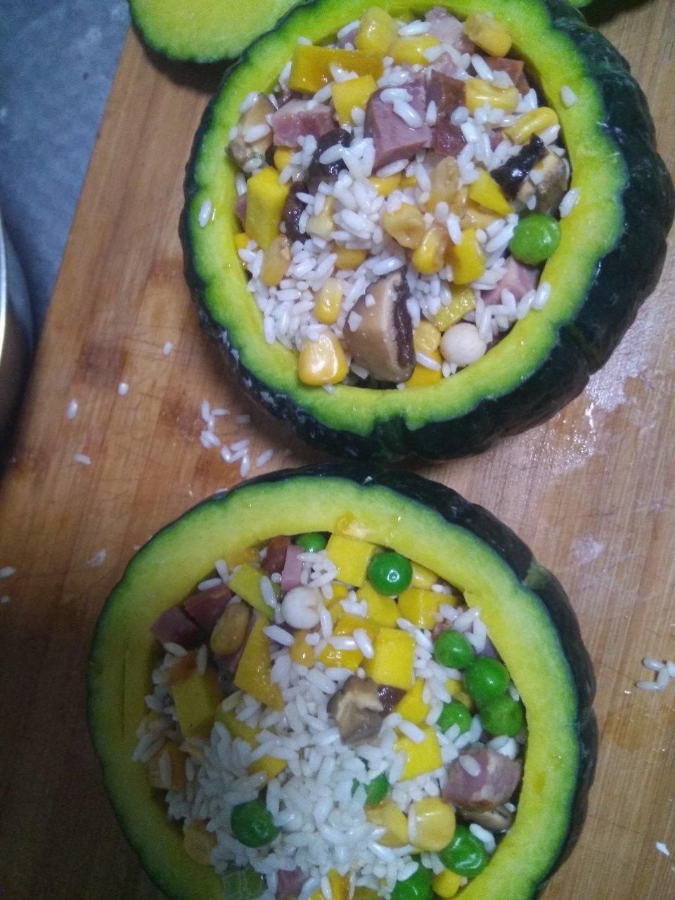 超养生的蒸南瓜饭