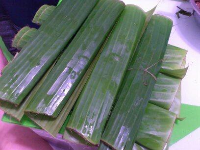 地方芭蕉叶糍粑