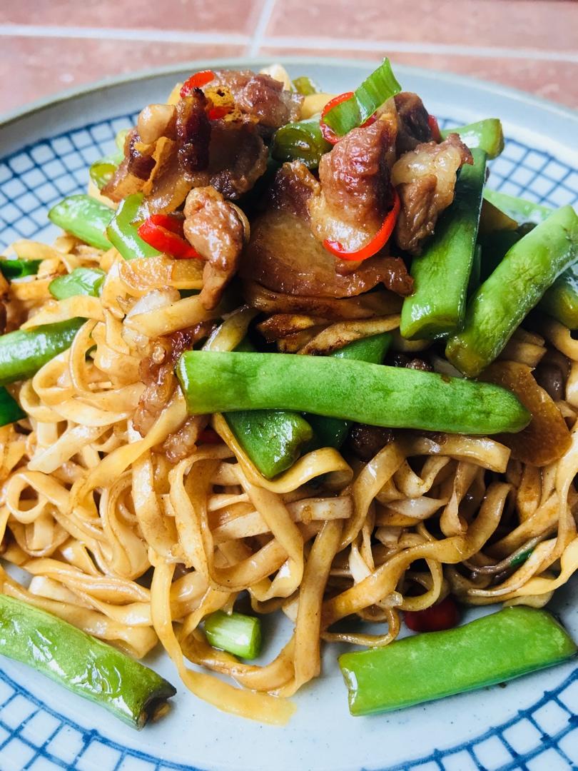 豆角焖个面