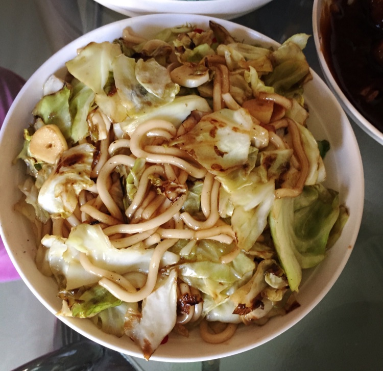 yizesen做的茴子白炒粉条