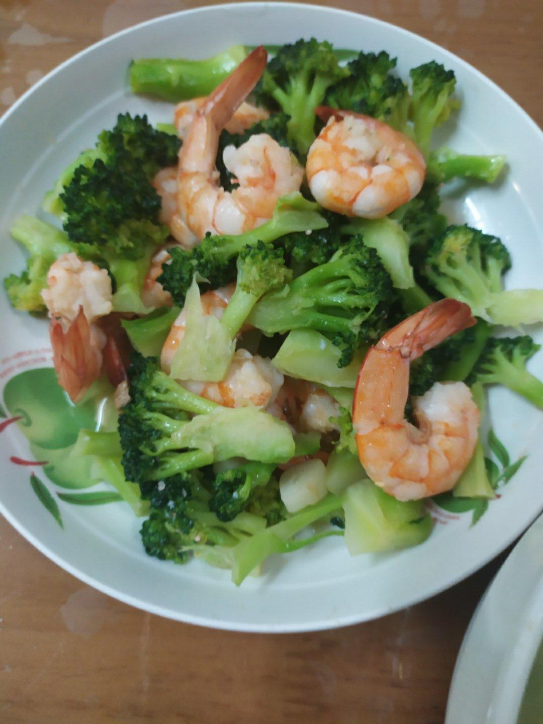 西兰花炒虾仁🍤