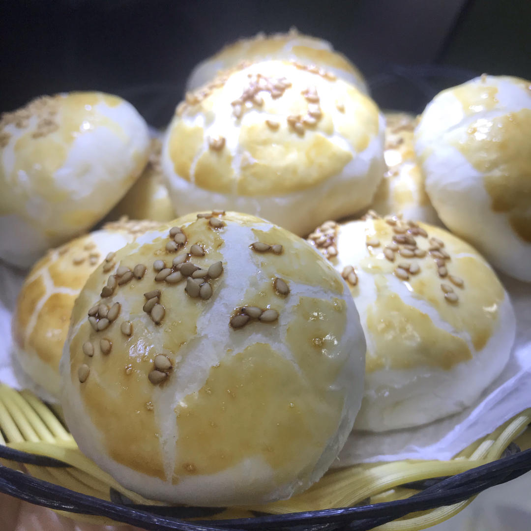 酥皮绿豆饼   酥得掉渣渣