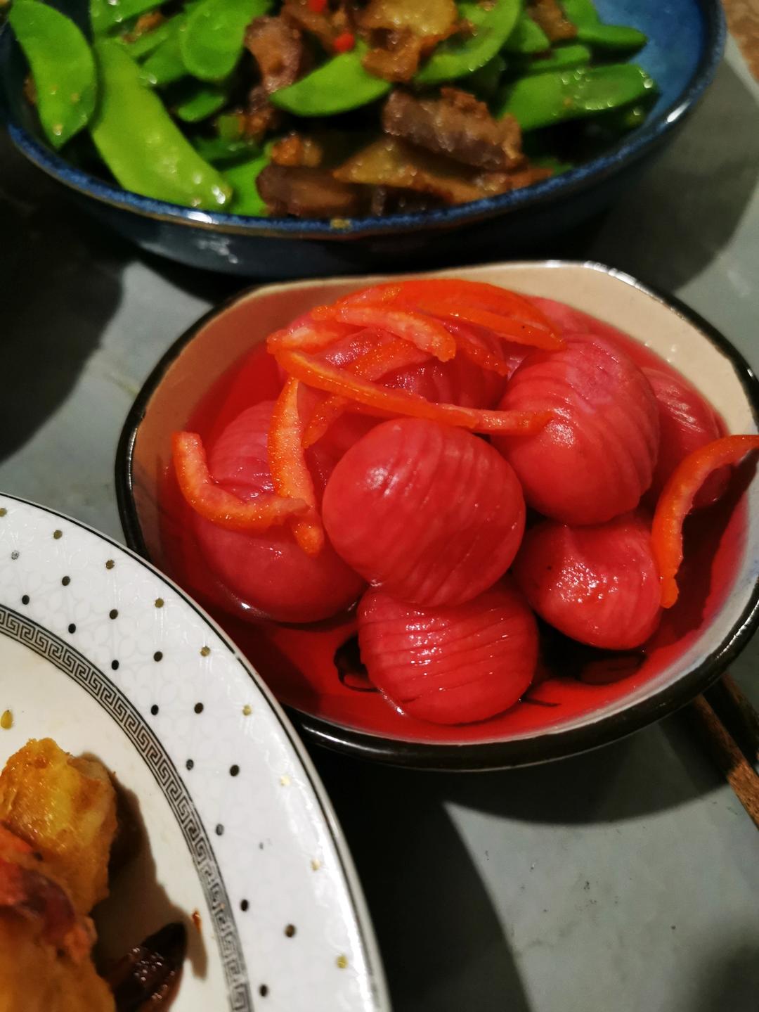 年夜饭头道菜～鸿运当头（樱桃小萝卜）