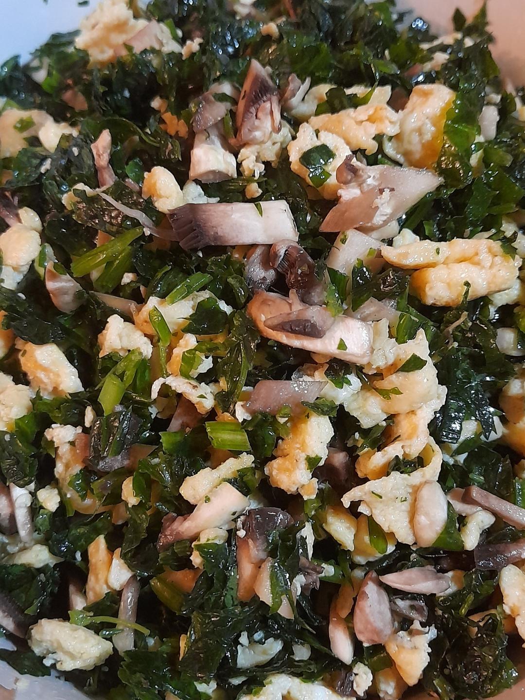 【芹菜叶鸡蛋饺子馅】的做法