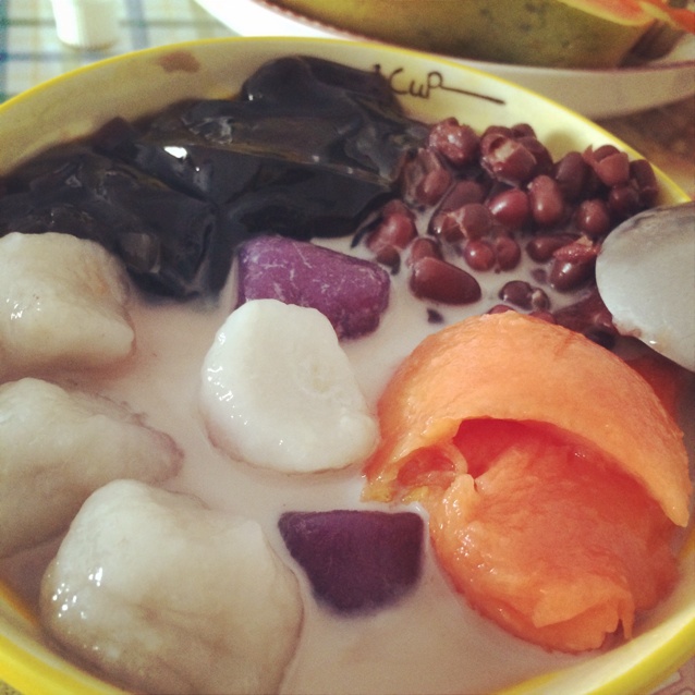 芋圆红豆汤